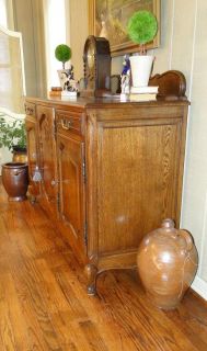 Antique English Oak Barley Twist Floor Lamp Table Old