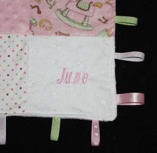 Personalized Baby Ribbon Blanket Chenille NW Tags Gift