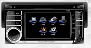 Power Acoustik PD 450 4 5" LCD Touchscreen CD DVD Car Player Receiver USB SD Aux