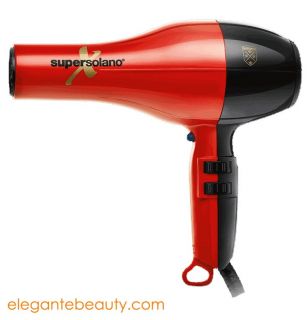 Super Solano Extreme Professional Italian Salon Hair Dryer 232X Red Black