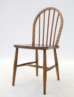 Oak Dining Chair Windsor Stick Back Dining Beech Vintage Retro Hand Painted