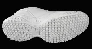 Mens Dek Wide Fitting Memory Foam Leather Slip Resistant Trainers Shoes Sz 8 14
