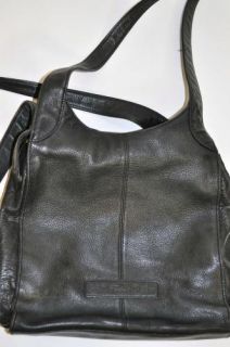 Coach Black Leather Handbag Tote Purse