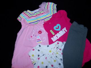 70 Spring Summer Baby Girl Clothes Lot Newborn Infant Outfit Sleeper 0 3 0 3 6
