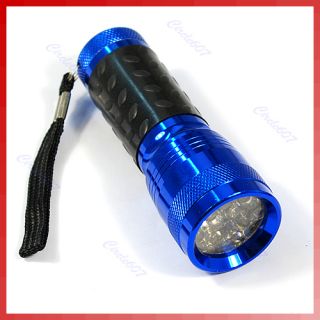 New 14 LED Ultra Bright Flashlight Lamp Hand Torch Blue