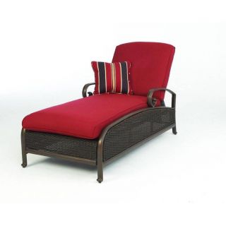 Martha Stewart Living Cedar Wicker Adjustable Patio Chaise Lounge $499 00