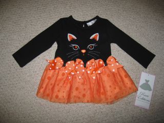 New "Spooky Kitty" Halloween Pants Girls Clothes 6M Fall Boutique Outfit Baby