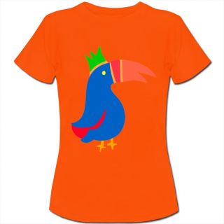 Bright Toucan Bird Cartoon Womens Ladies T Shirt