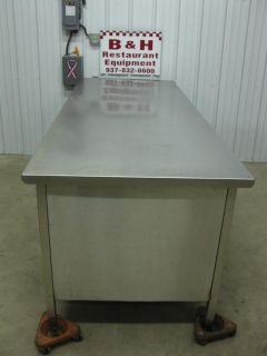 96" x 36" Heavy Duty Stainless Steel Cabinet Work Prep Table 8' x 3'