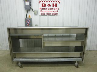 Delfield 66" Stainless Steel Heavy Duty Cabinet Prep Table w Under Shelf 5' 6"