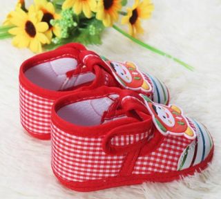 Infant Princess Prince Baby Shoe Little Cartoon Watermelon Red Soft Bottom Shoes