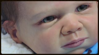 Adorable Reborn Baby Boy Tyler Trey Sculpt Michelle Fagan Sandy's Sweeties