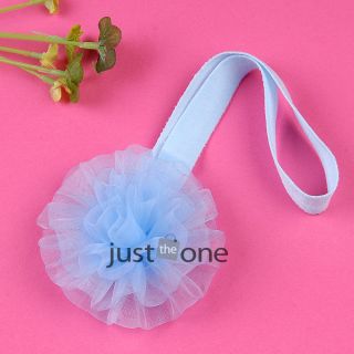 Cute Flower on Skinny Elastic Band Baby Infants Toddlers Girls Decor Headband
