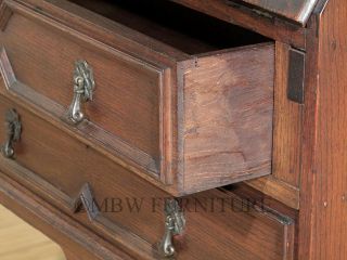 Antique English Oak Jacobean Barley Twist Secretary Bureau Bookcase c1920’s P14