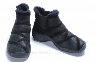 Black Leather Suede Boots 8.5