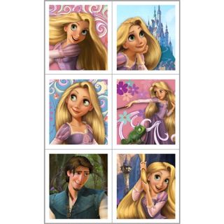 Disney Tangled Party Supplies Rapunzel Stickers 4 Sheets