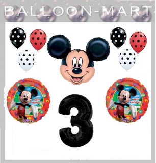Disney Mickey Mouse Birthday Party Supplies 1st 2nd 3rd 4th Choice Balloons
