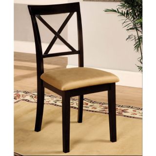 Espresso Finish Dining Chairs Set of 2