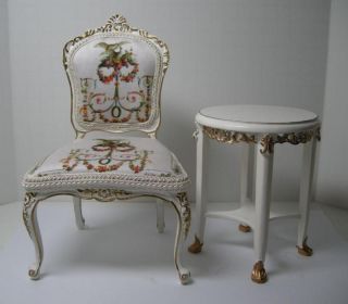 1 6 Scale Custom Furniture for Barbie or Fashion Royalty WT Chair Table Set