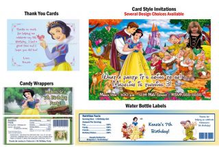Princess Snow White Birthday Party Ticket Invitations Supplies and Favors