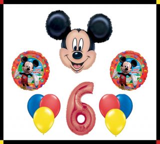 Disney Mickey Mouse Clubhouse "6" Happy Birthday Balloon Set Party Decoration