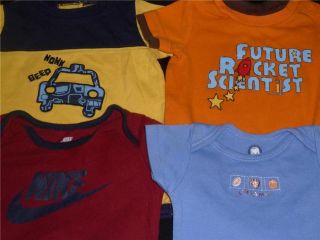 Baby Boy Newborn 6 9 Months One Piece T Shirt Clothes Lot