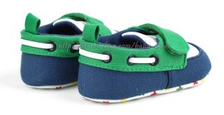 Toddler Baby Boy Boat Deck Crib Shoes Sneaker Size Newborn to 18 Months