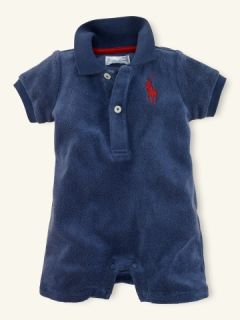 New Ralph Lauren Baby Boy Shortall 0 3 Months Outfit Dress