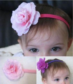 Rose Flower Headband Hairband Baby Girl Woman Gift
