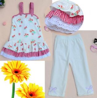 Baby Girls Clothing Tops Dress Leggings 2pcs Set 1 6Y Summer Kids Outfits Lovely