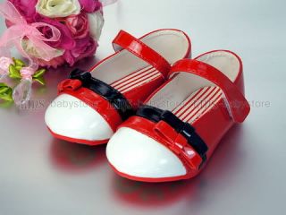 New Kids Toddler Girl Red Mary Jane Shoes Size 5 6 7 8