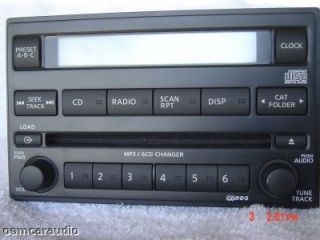 05 06 07 Nissan Frontier Xterra Pathfinder Radio 6 Disc CD Changer  Player