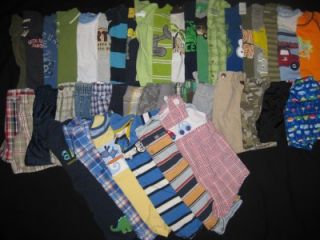 43pcs Baby Boy 12 18 Months Spring Summer Clothes Lot Outfits Shirts Shorts