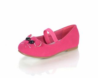 Girl Cat Face Flats Kitty Shoes Minoro Toddler Pageant Flower Girls Party