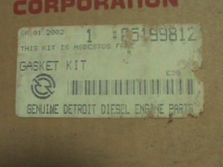 Genuine Detroit Diesel Engine 2 Cycle Overhaul Head Gasket Kit 05199812