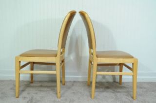 8 Vtg Jack Lenor Larsen Furniture Art Deco Styl Dining Chairs Mid Century Modern