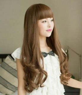2013 New Sexy Womens Girls Fashion Long Hair Wig Wavy Curly 4 Colors