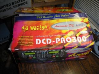 American DJ Audio Dual CD Player DCD PRO300 Club Band Karaoke Bar Equipment