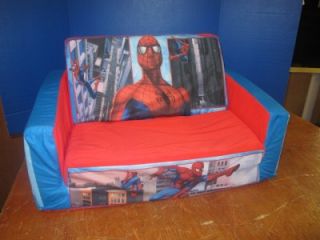 Spiderman Toddler Kids Boys Flip Out Sofa Sleeper Couch Bed Chair New MSRP $159