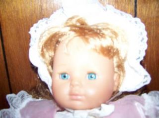 Famosa Made in Spain Toy Baby Doll Fancy Dress Clothes Red Hair Blue Eyes GUC