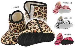 Beautiful Girls Baby Shoes Boots Warm Fleece Lined Animal Prints 3 14 Months