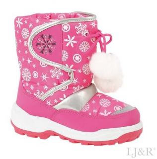 Girls Pink Snow Boots New Size 6 8 9 10 11 12 All Sizes
