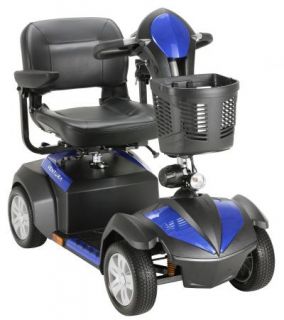 Ventura 4 Wheel Mobility Scooter with Folding 18" Seat Power Electric Chair