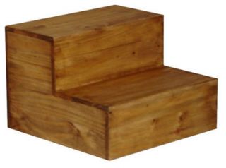Honey Rustic Western Bed Side Step Stool Steps Real Wood Fress Shipping