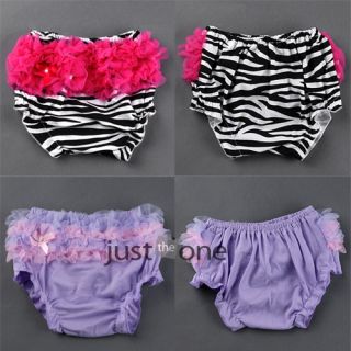Cute Baby Girls Pettiskirt Ruffle Panties Briefs Bloomer Diaper Cover Sz s 6 24M