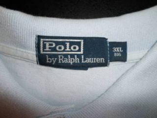 Polo Ralph Lauren Golf Shirt SS Mens 3XL 3X Big XXXL Baby Blue w Yellow Pony