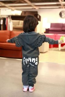 New Cute 2 Pieces Baby Girls Boys Kids Children Angel Wings Suits Outfits Sets