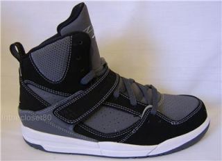 New Nike Air Jordan Flight 45 PS Boys Trainers Black Dark Grey Stealth UK 2 5