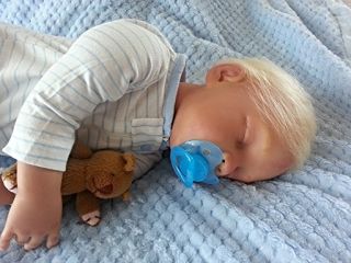 22" OOAK Reborn Doll Peacefully Sleeping Baby Boy