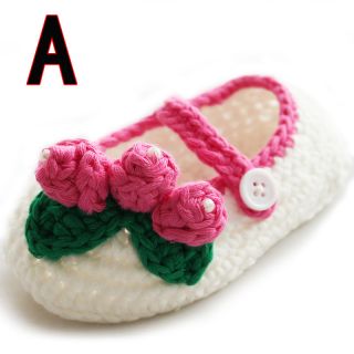 Handmade Infant Toddler Baby Girls Wool Princess Shoes Age 3 6 6 9 9 12 Months